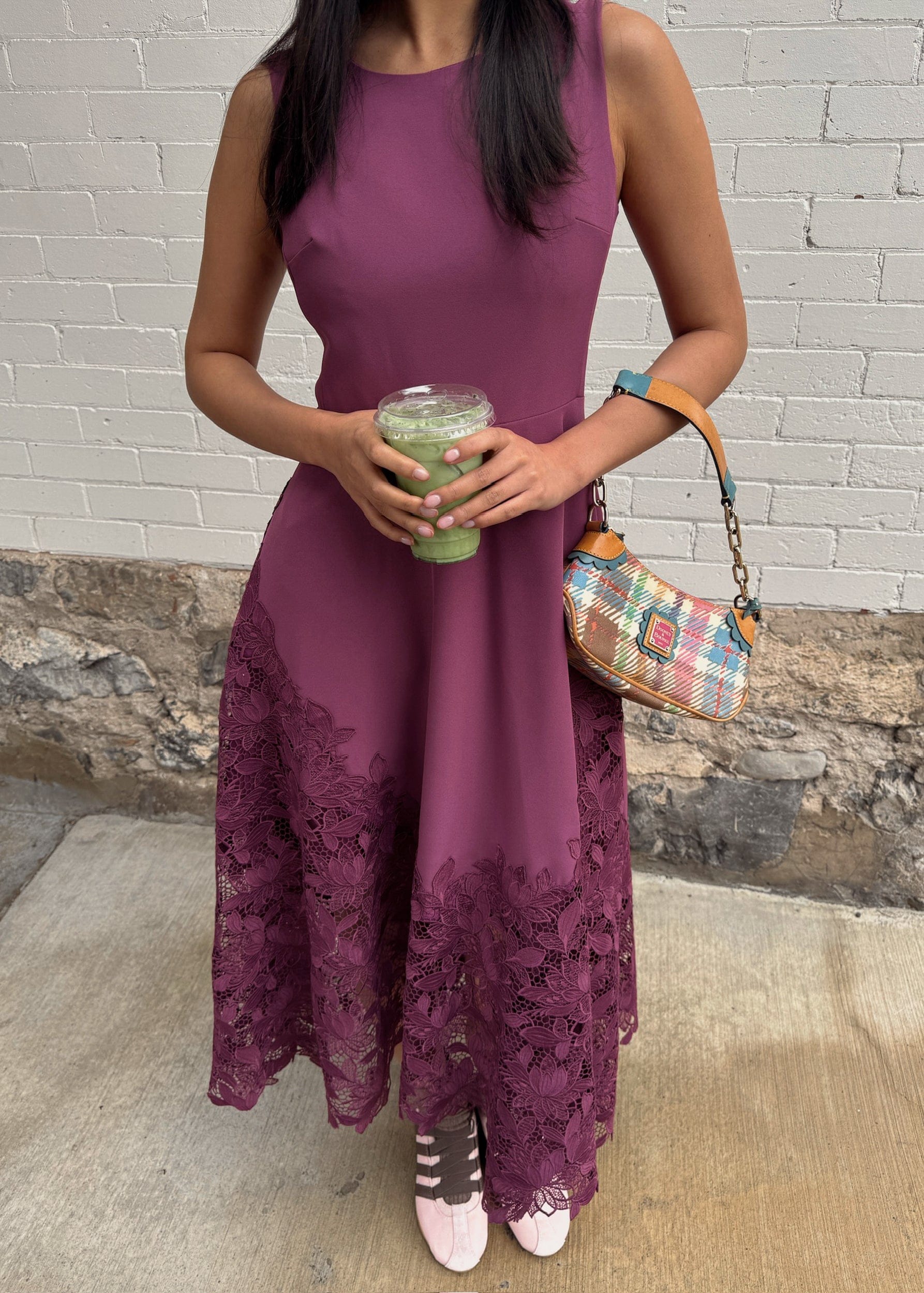 Adara Dress | Laser-Cut Lace Midi - Image 12