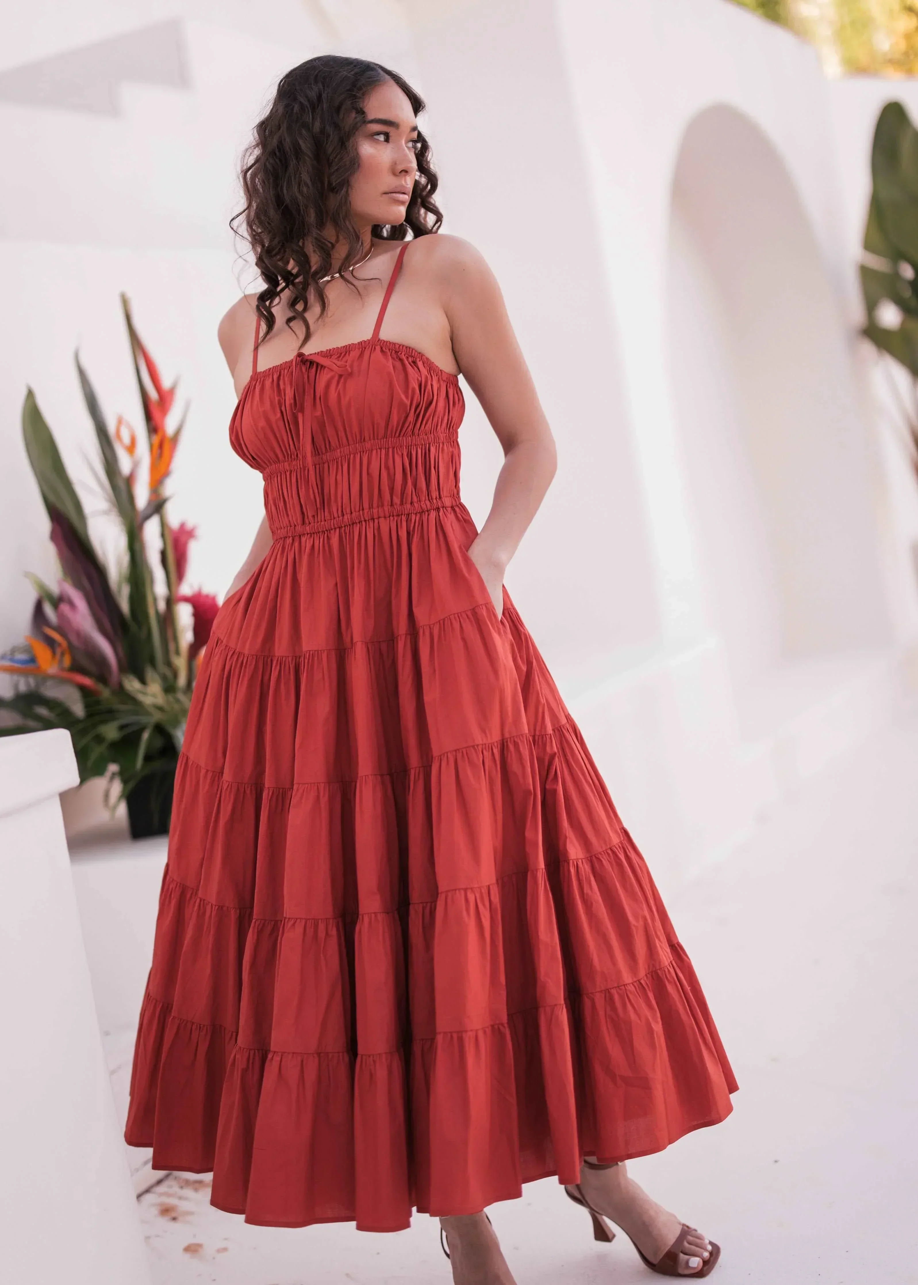 Birdie Dress Red - Image 7