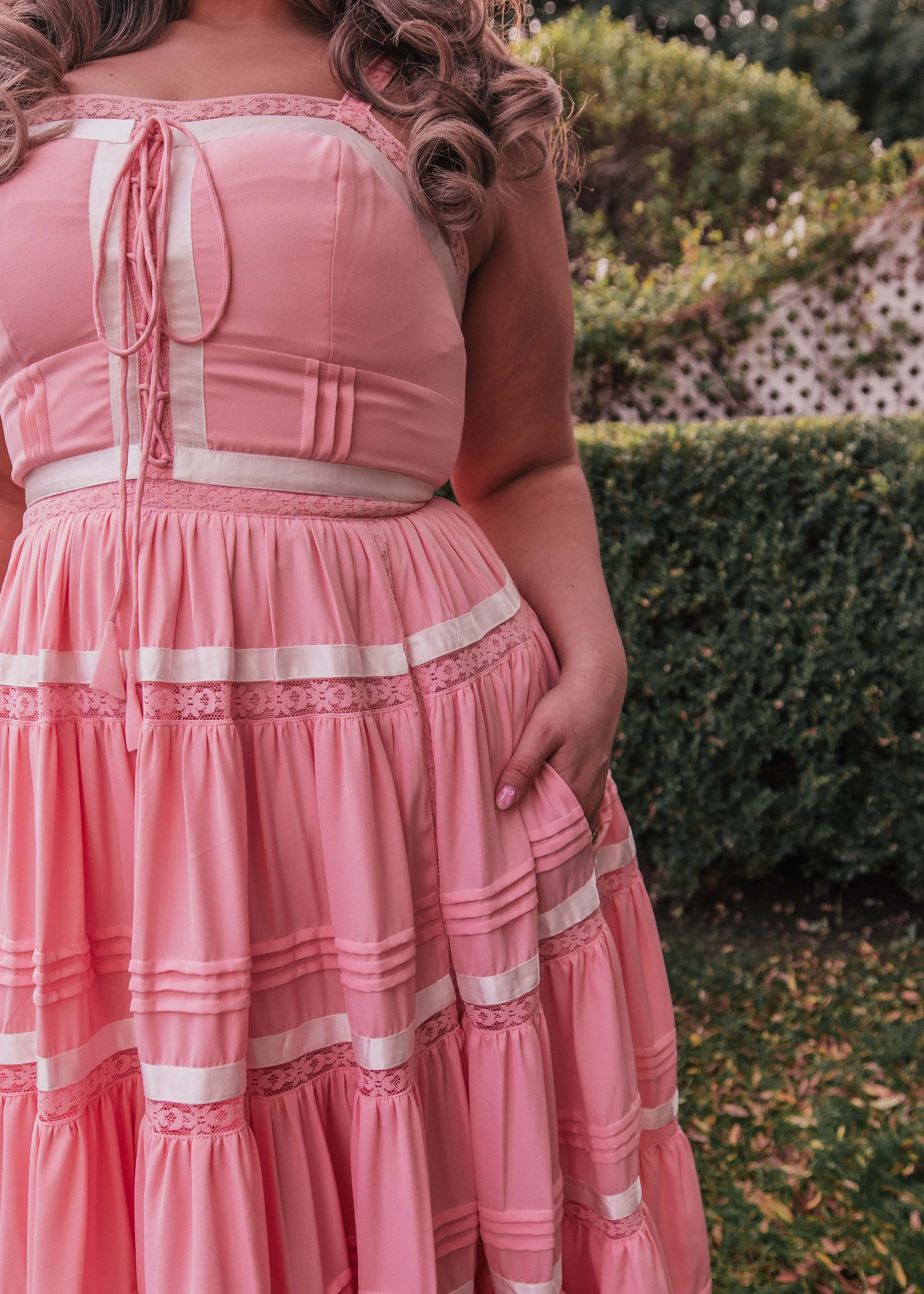 Delores Dress in Pink - Image 4