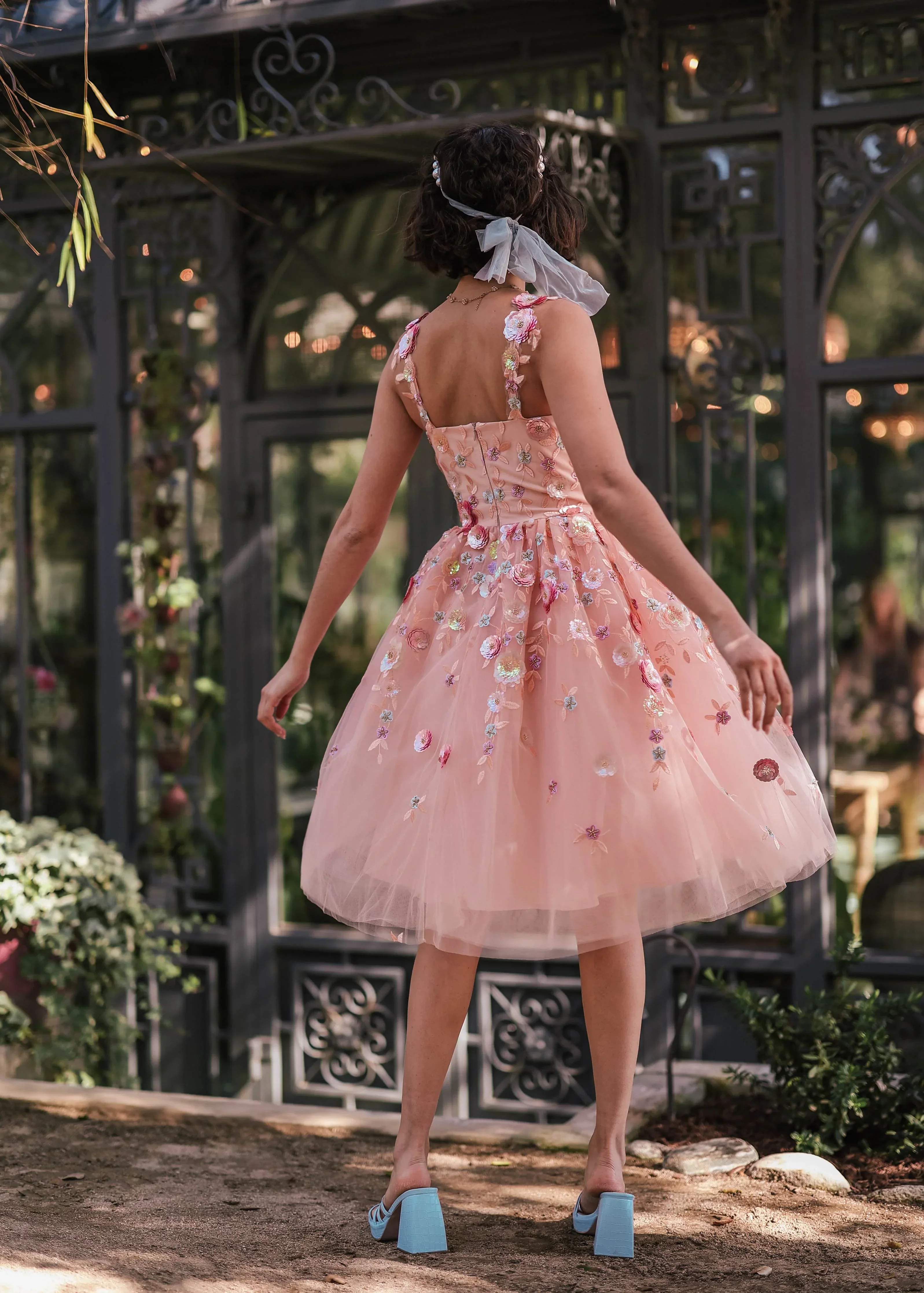 Elowen Dress Pink - Image 6