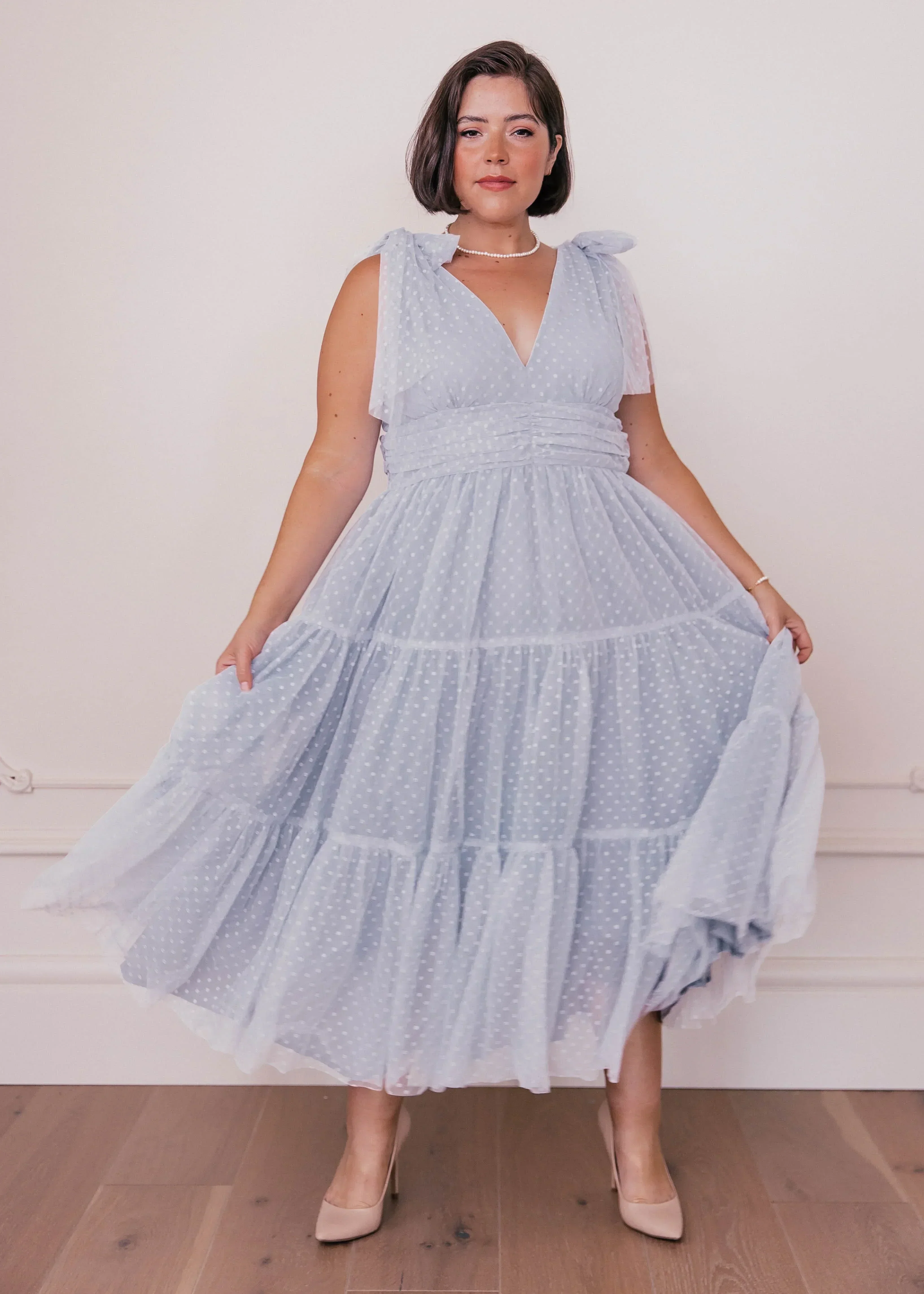 Jeanne Dress Dusty Blue - Image 4