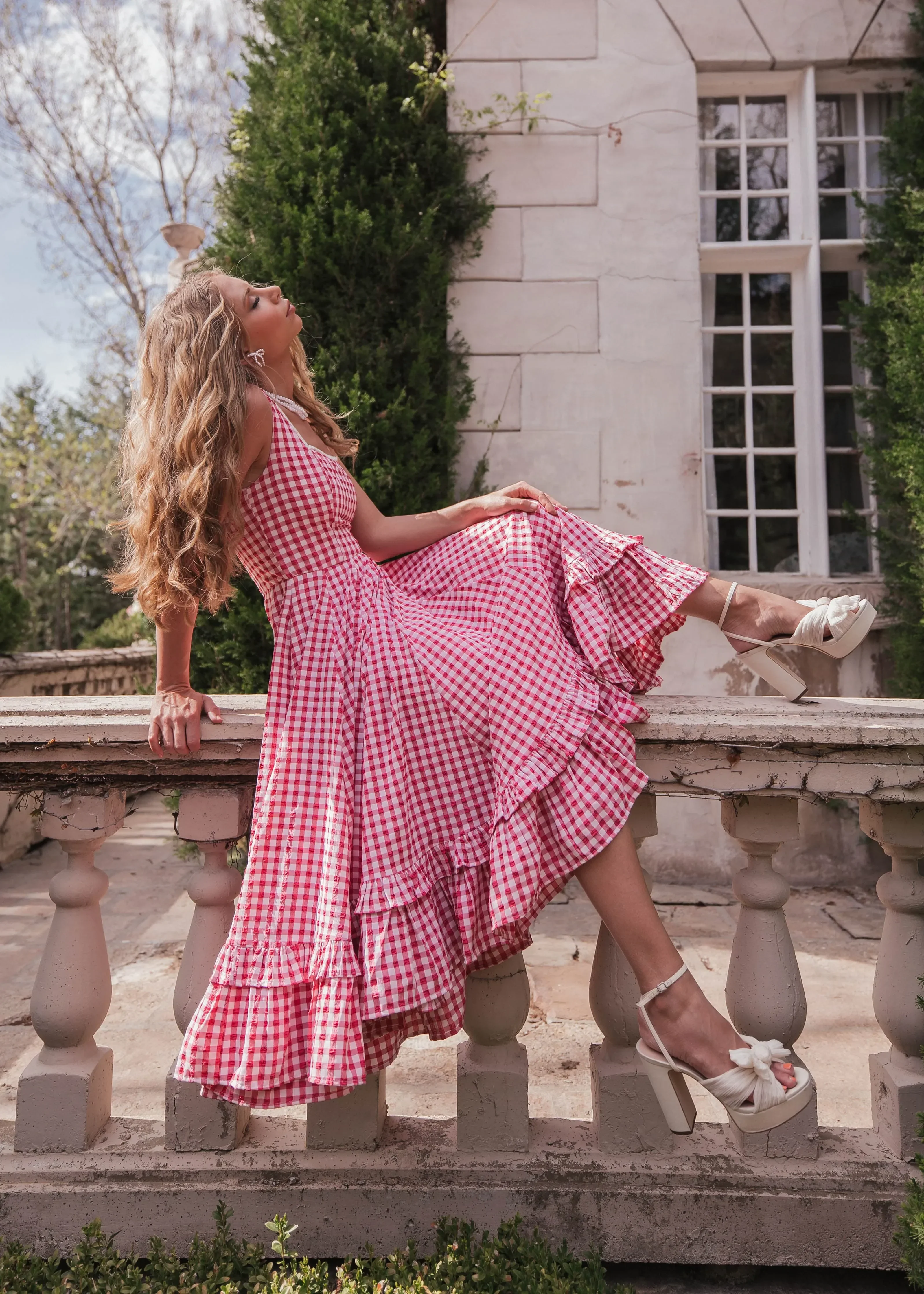 Daze Dress Red Gingham - Image 6